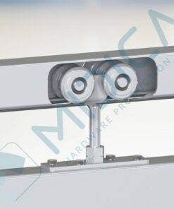 Alternative view of Cărucior 4 role cu rulment pentru șină STRELA 57, capacitate 580 kg/buc.