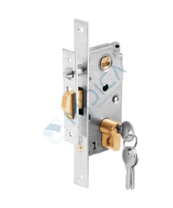 Broască cu cilindru pentru poartă cu profil de min. 60 mm, L=188 mm