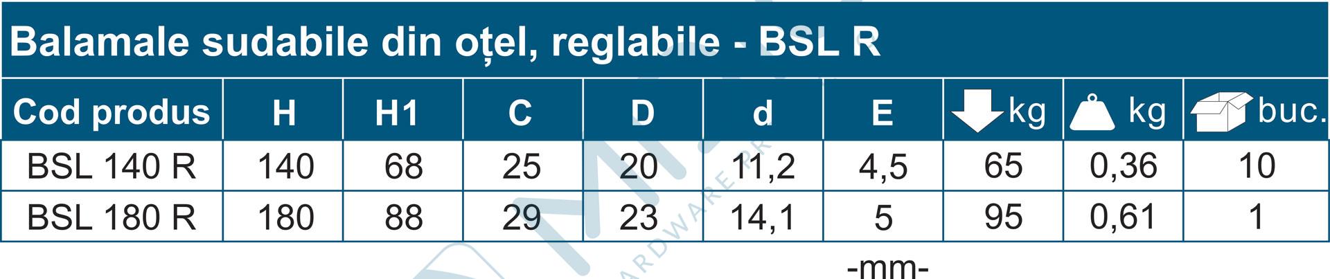 Balama sudabilă lacrimă reglabilă cu șaibă de alamă - imagine 4