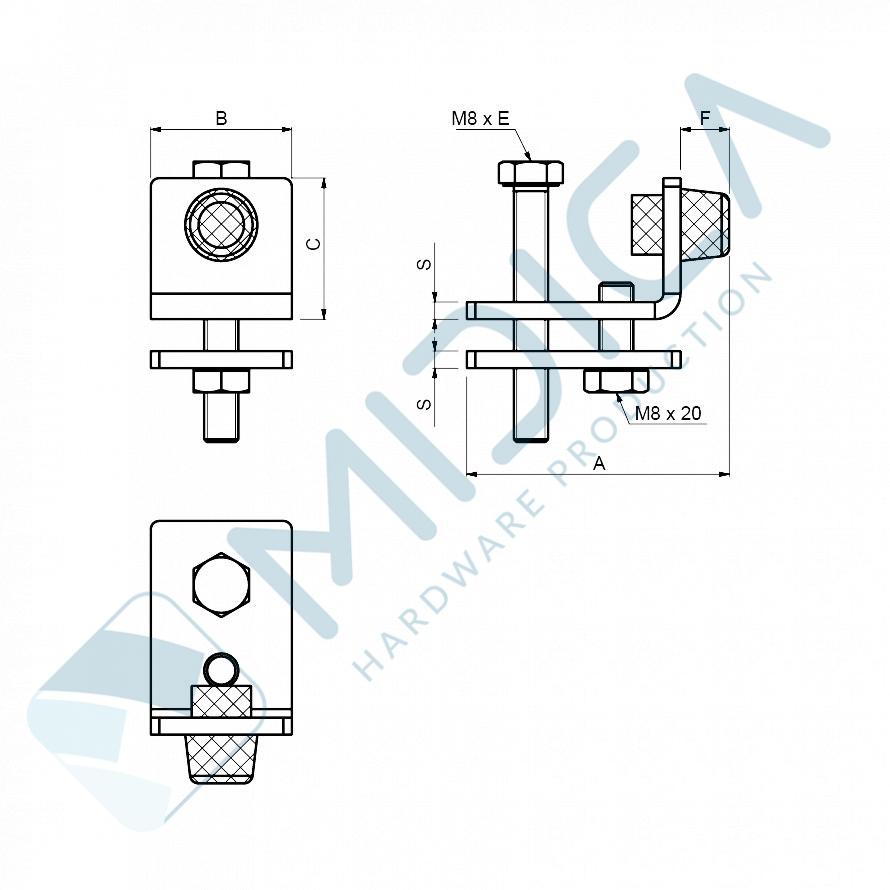 Opritor interior șină STRELA 57 - imagine 3