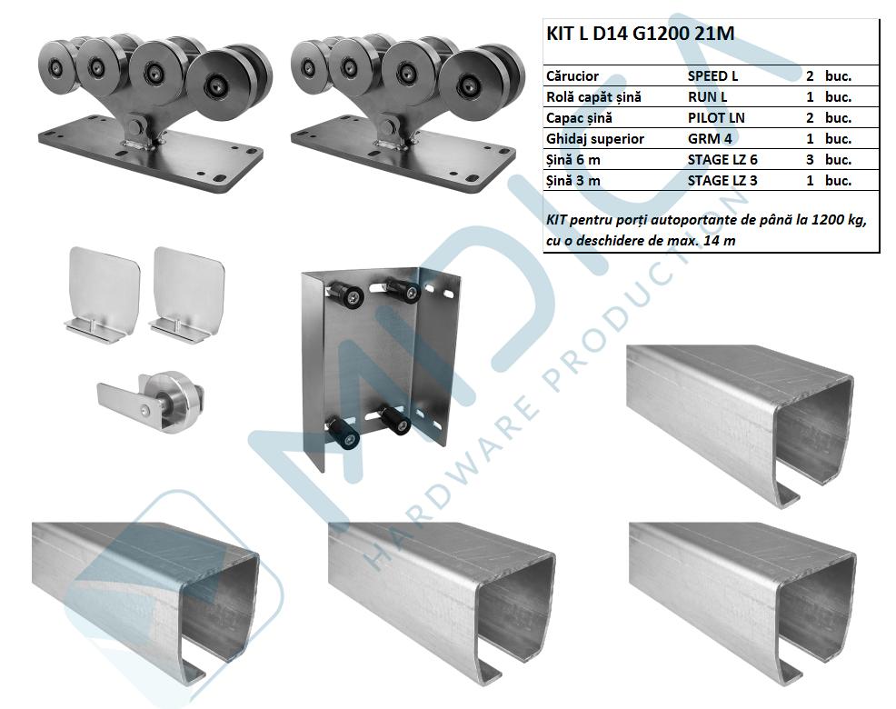 Kit autoportantă L: G=1200 kg, D=14 m - imagine 2