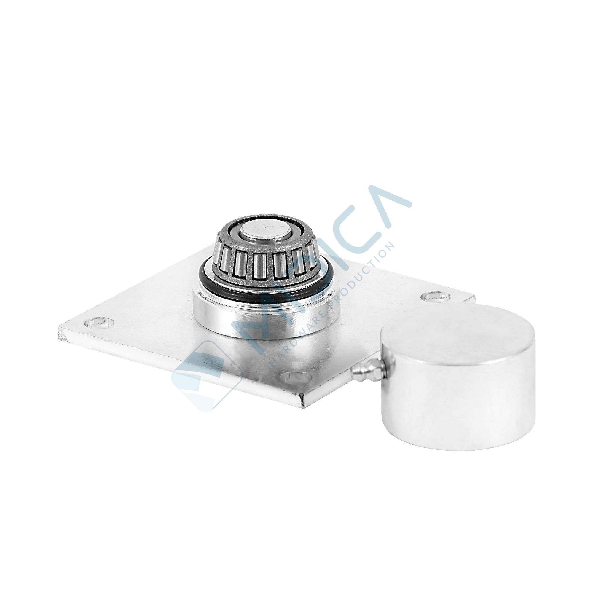 Pivot inferior cu talpă și rulment, D=50 mm, zincat