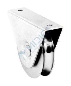 Rolă cu suport exterior profil R, D=20 mm, 1 rulment