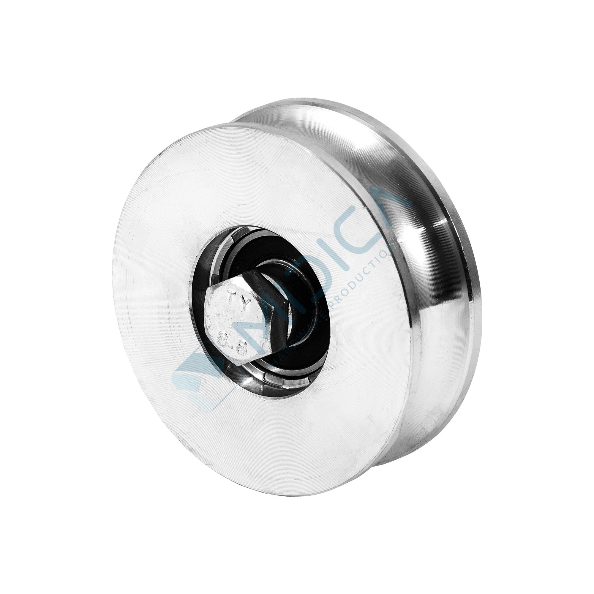 Rolă simplă cu profil R, D=20 mm, 2 rulmenți