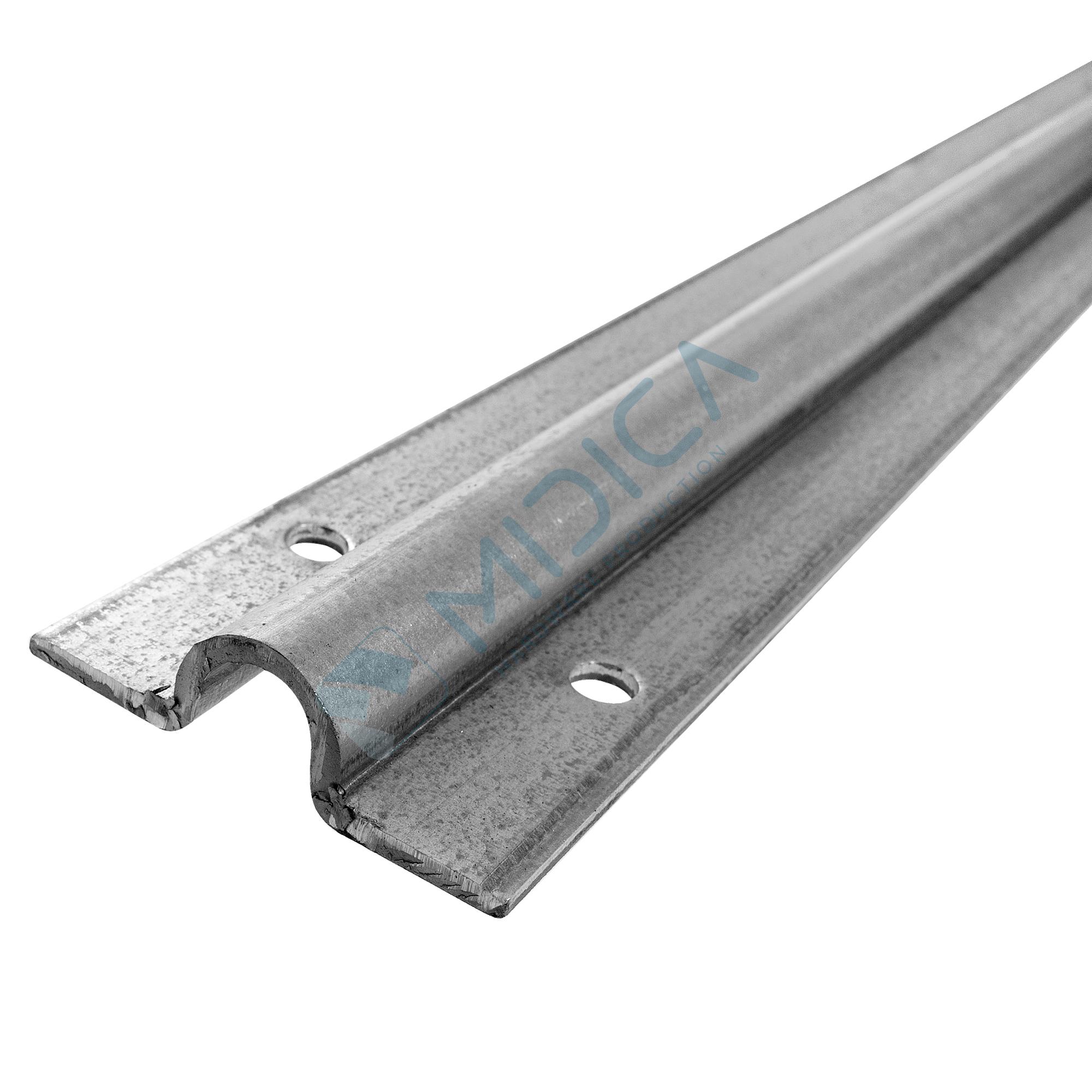 Șină de culisare aplicată galvanizată, L=3 m, D=20 mm