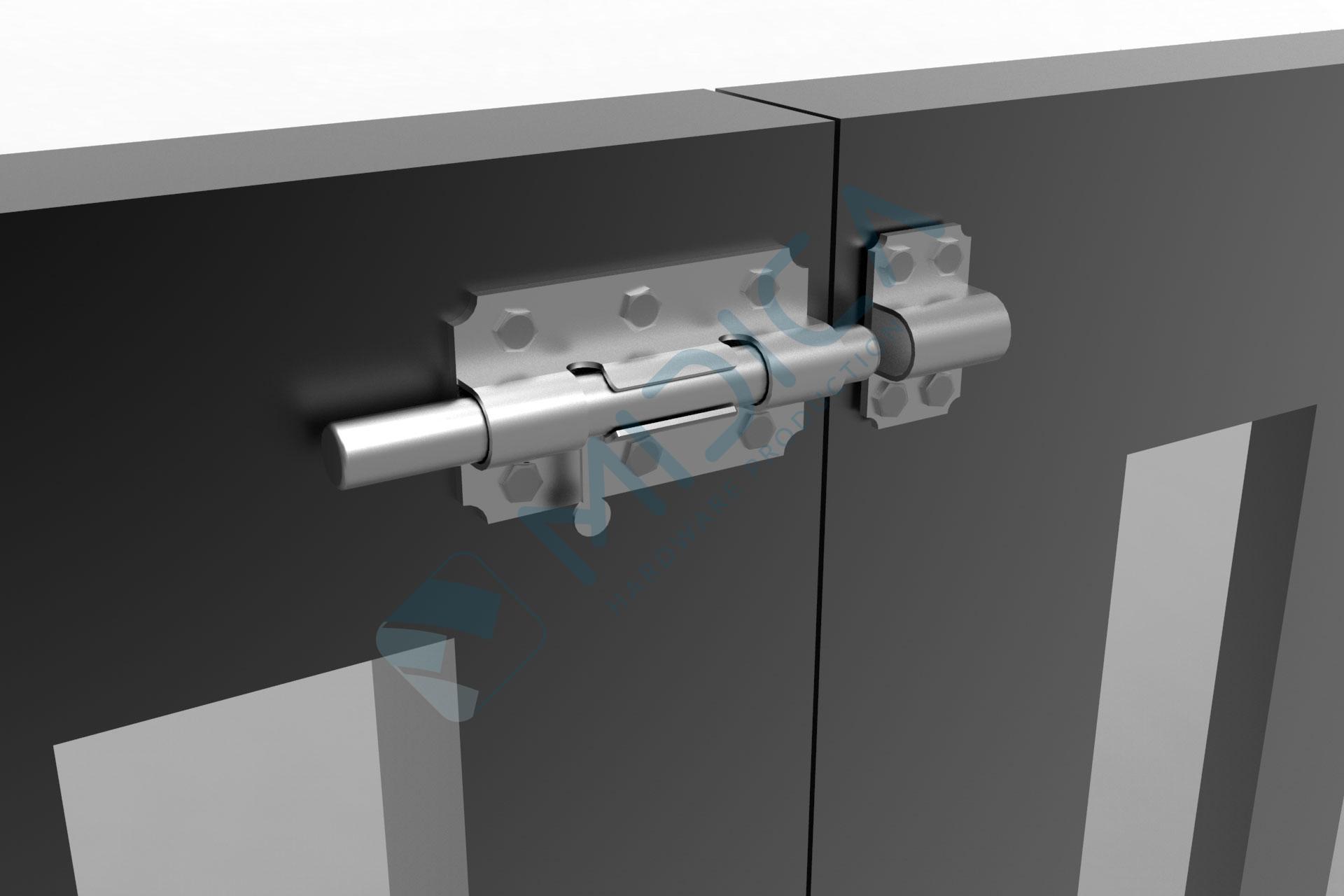 Zăvor simplu zincat Ø 10 - imagine 2